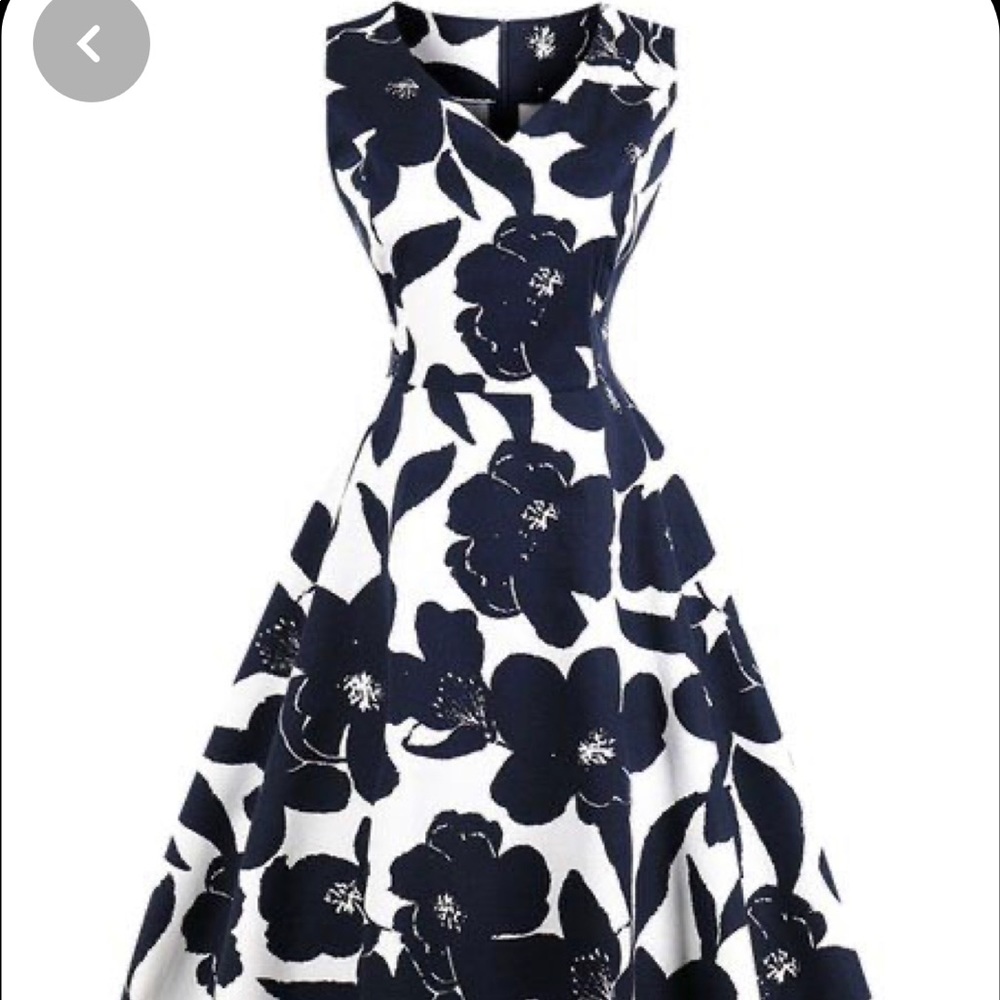 Silhouette Tea Length Vintage Fit & Flare Dress